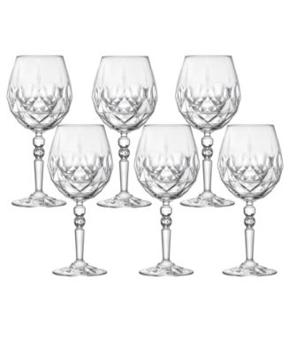 Lorren Home Trends Alkemist 6 Piece Stemmed Goblet Set - Macy's