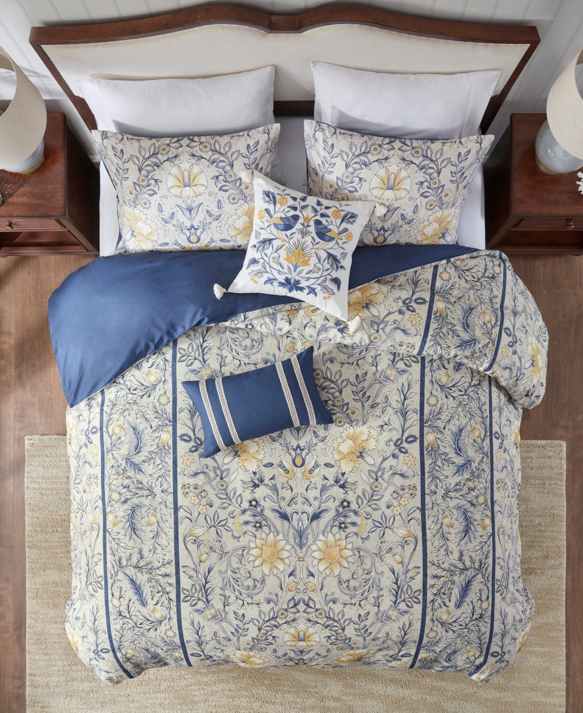 Harbor House Livia Oversized Cotton 5-Pc. Duvet Cover Set