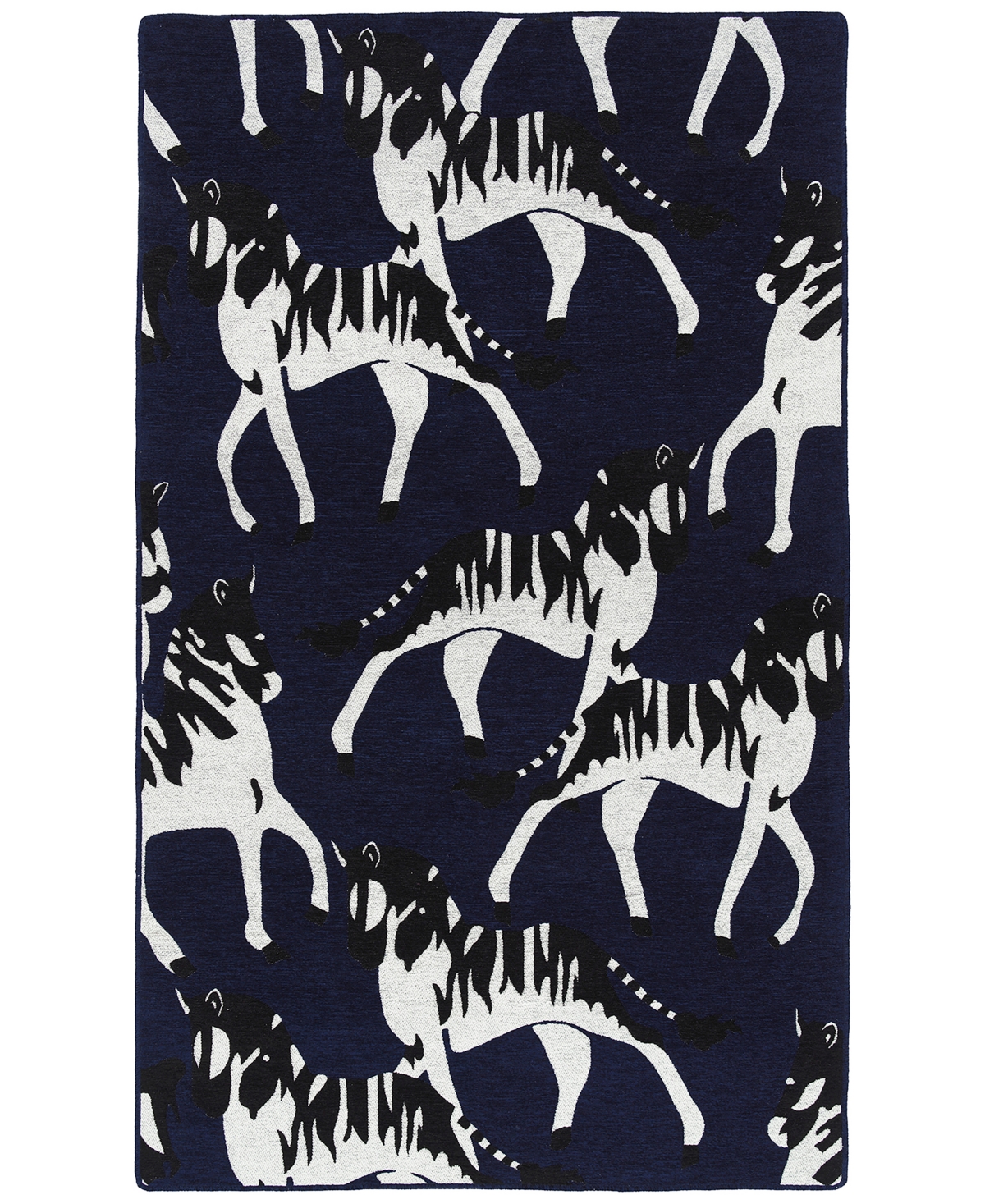Hilary Farr Forever Fauna Hfa02-38 2' X 3' Area Rug In Navy