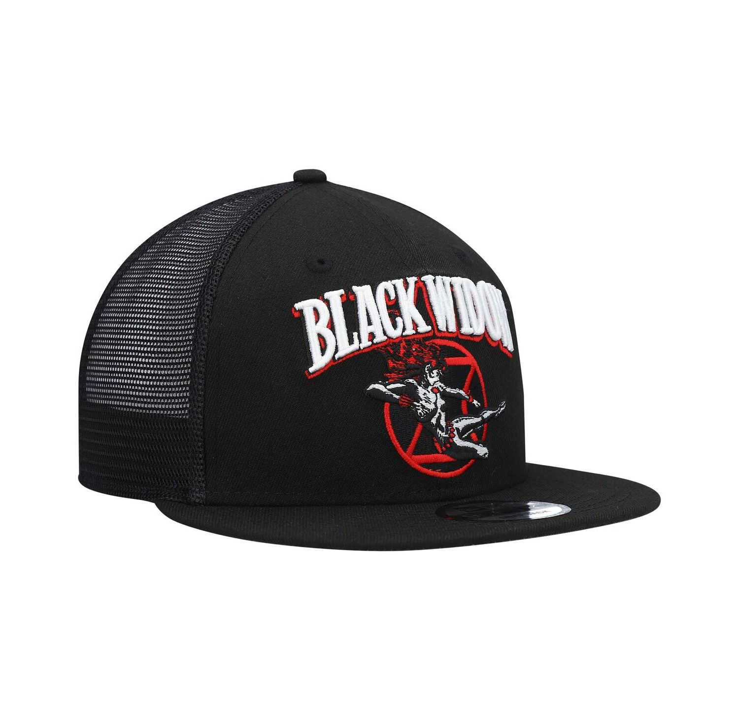 Men's Black Black Widow Retro Meshback 9FIFTY Snapback Hat
