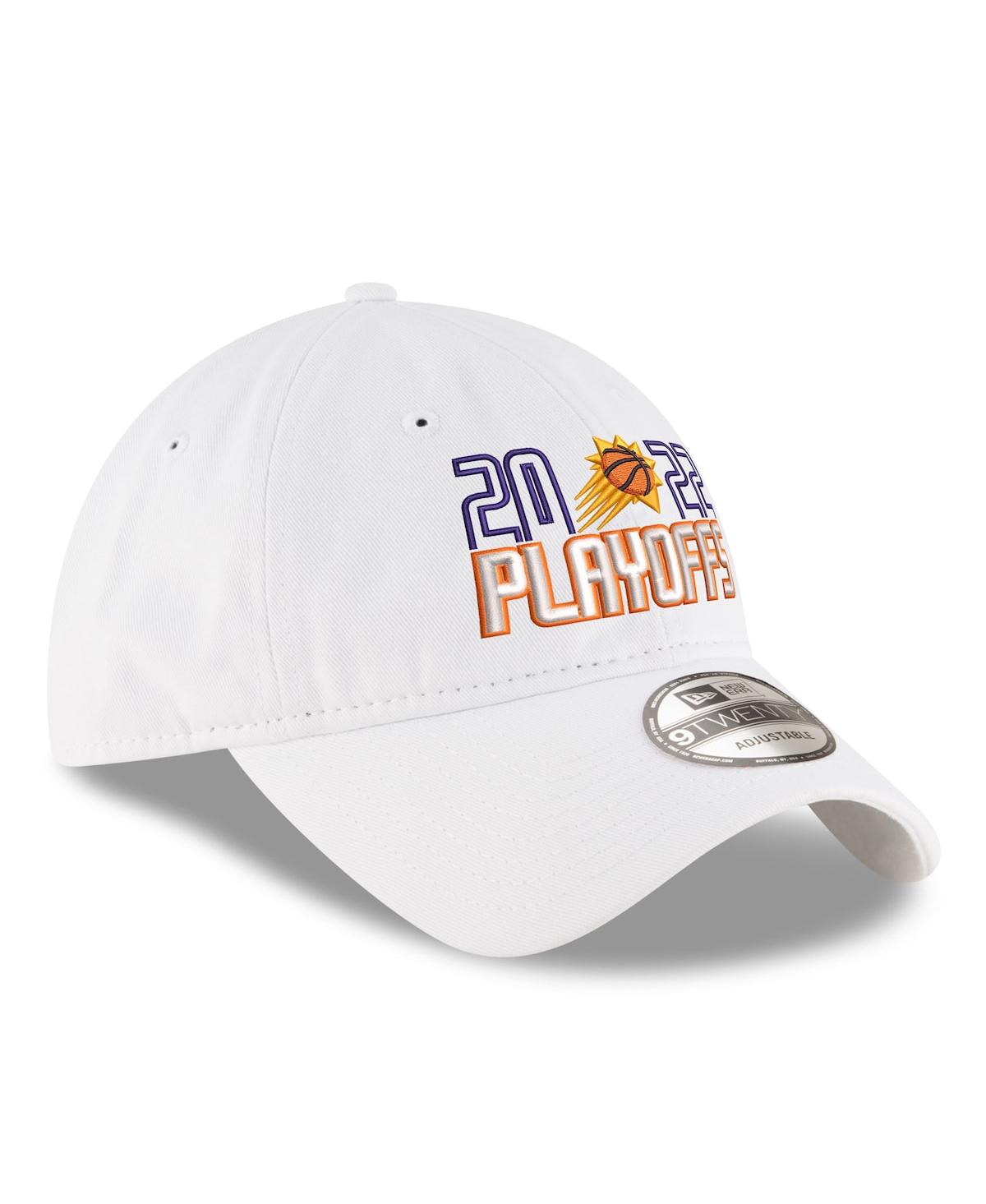 New Era White Phoenix Suns 2022 Nba Playoffs Bubble Letter 9twenty Adjustable Hat In White