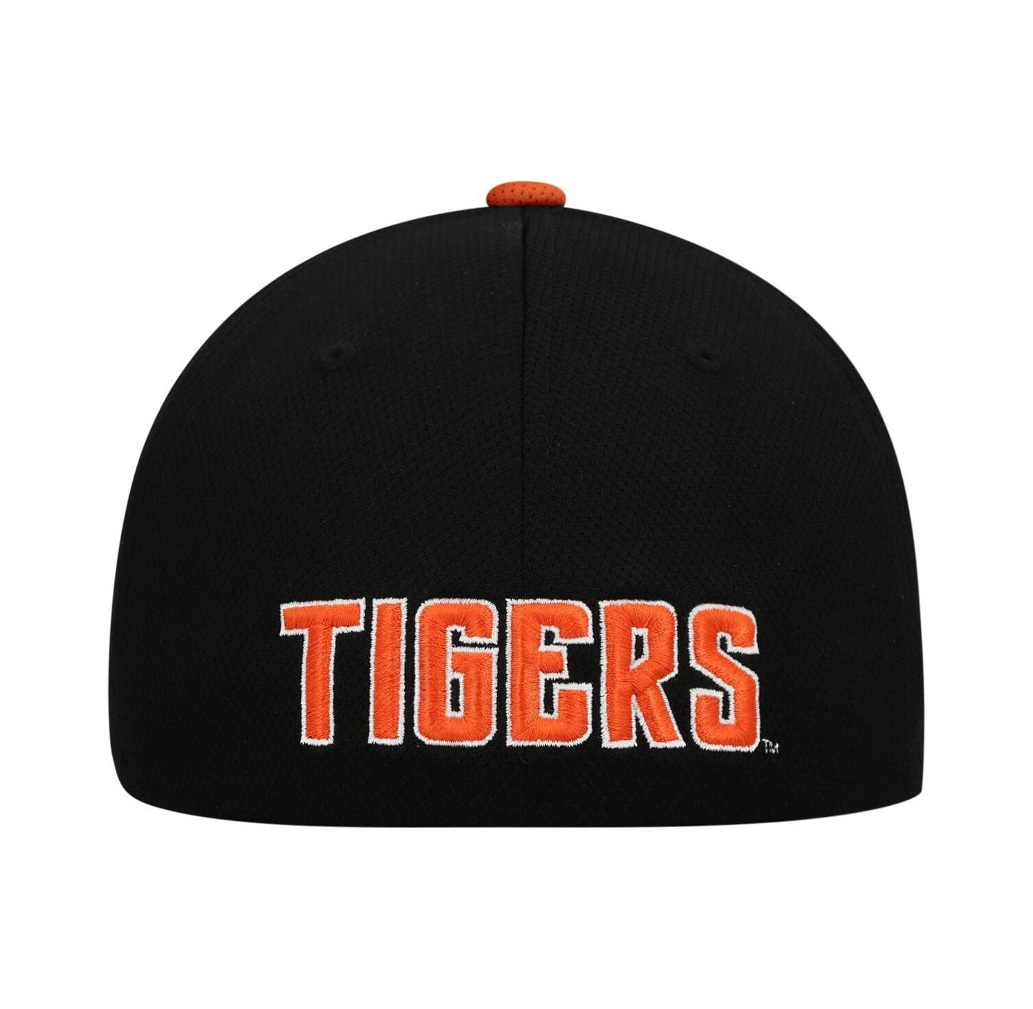 Men's Black, Orange Clemson Tigers Two-Tone Reflex Hybrid Tech Flex Hat