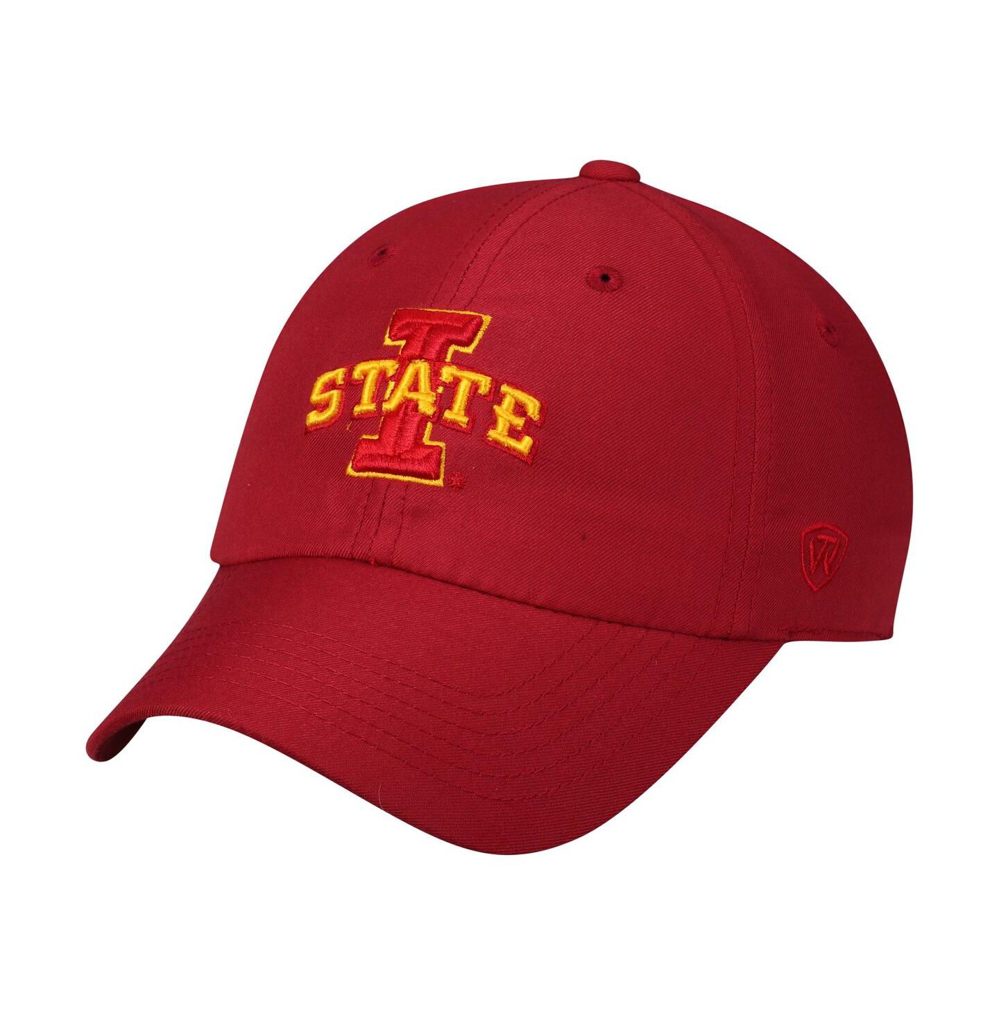 Мужская кепка Top of the World Cardinal Iowa State Cyclones Primary Logo Staple Adjustable Hat — фото 1