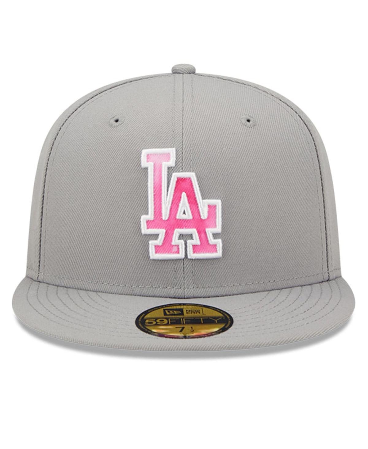 Shop New Era Men's  Gray Los Angeles Dodgers 2022 Mother's Day On-field 59fifty Fitted Hat