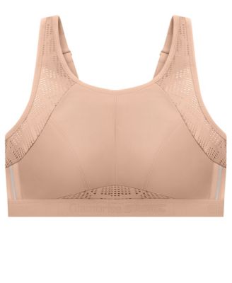 Full Figure Plus Size No-Sweat Mesh Sports Wirefree Bra 1068