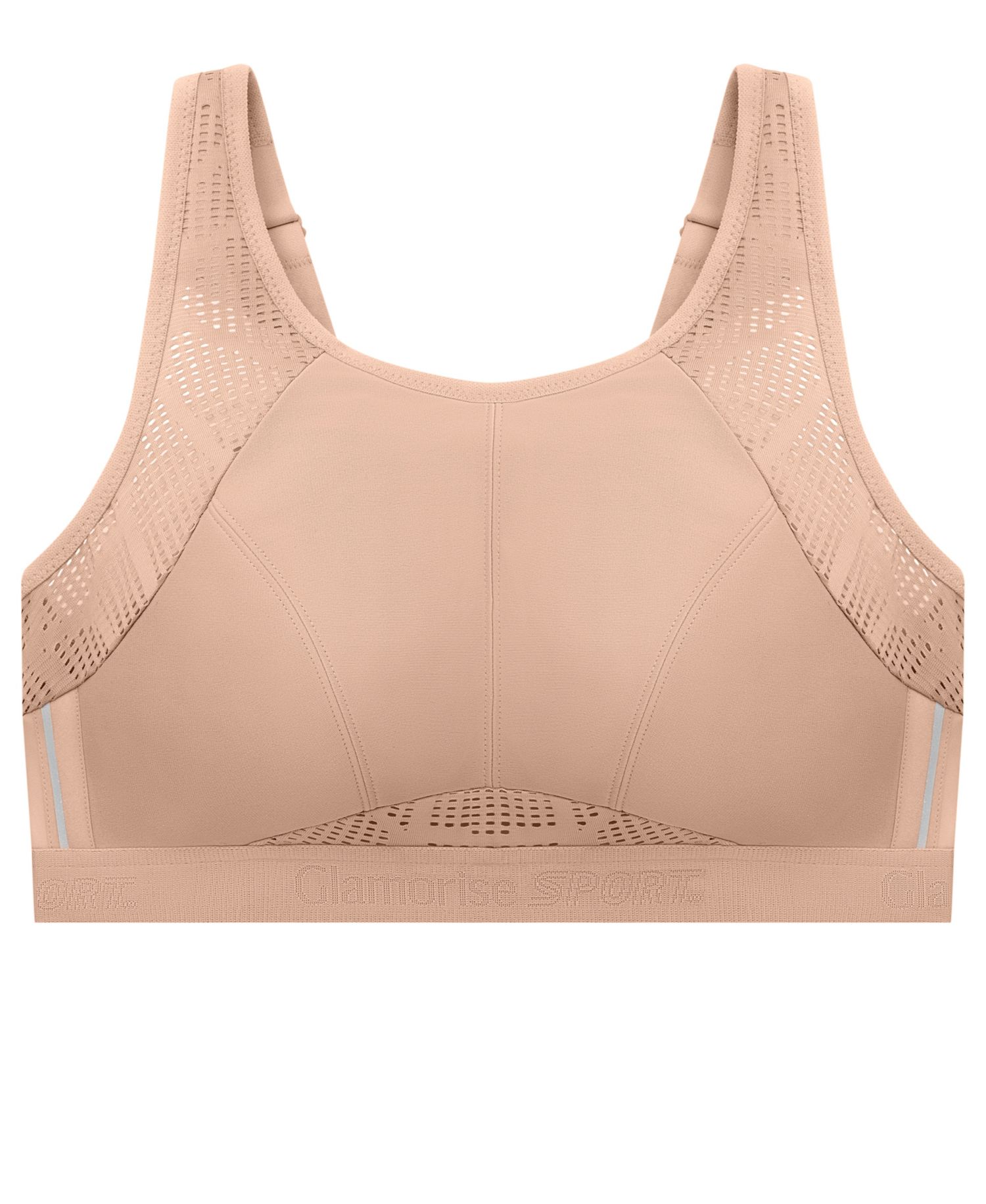 Full Figure Plus Size No-Sweat Mesh Sports Wirefree Bra 1068