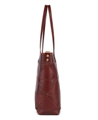 Women's Genuine Leather Prism Tote Bag