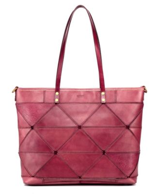 Women's Genuine Leather Prism Tote Bag