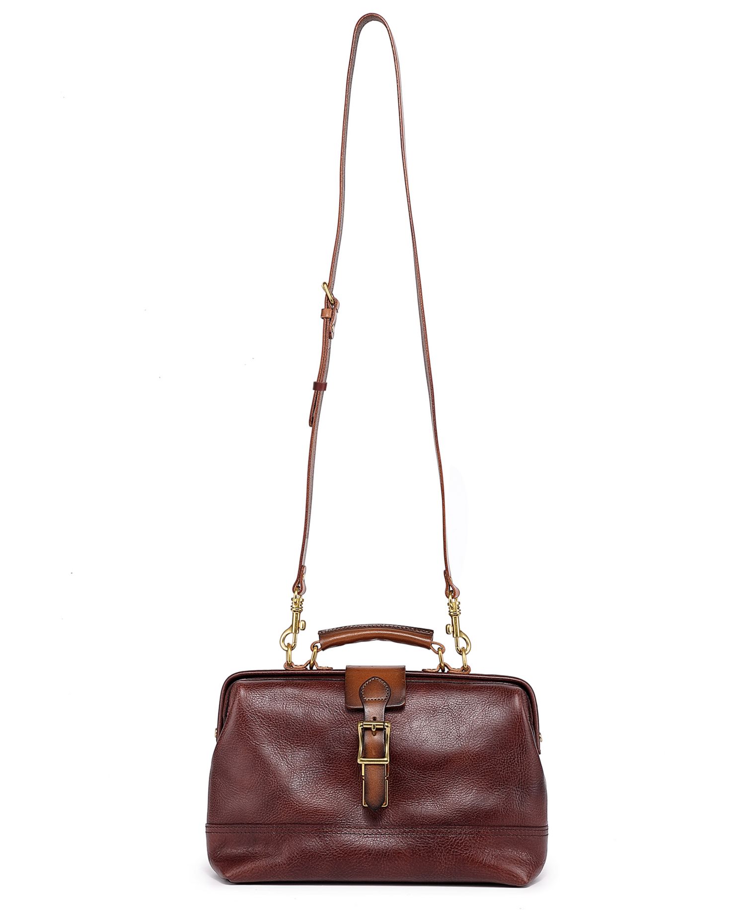 Doctor Small Leather Crossbody Satchel Bag