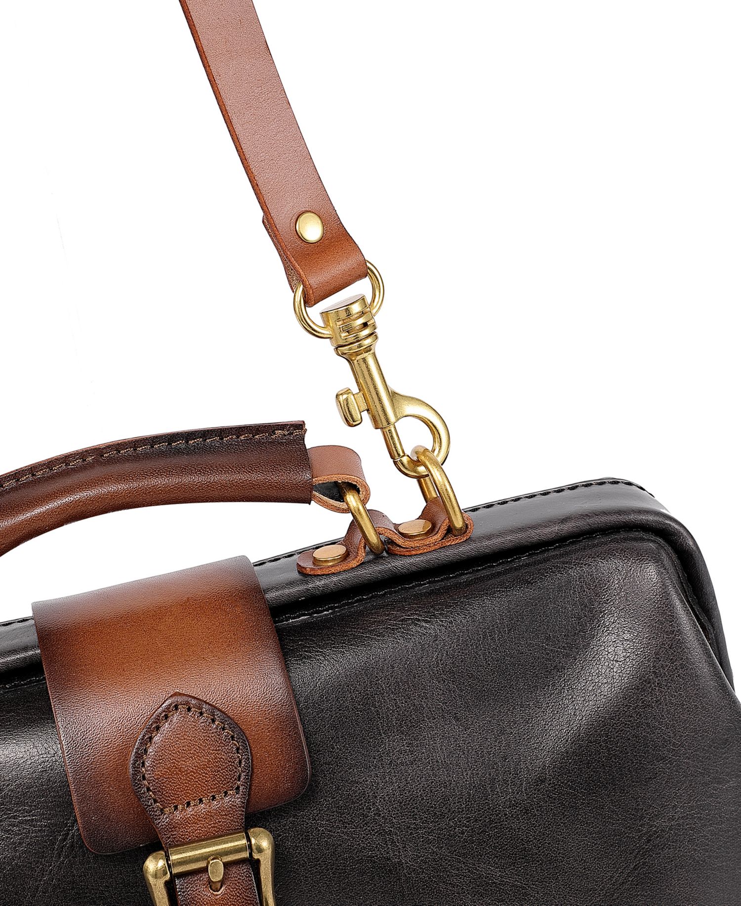 Doctor Small Leather Crossbody Satchel Bag