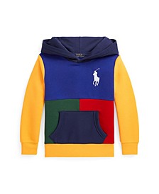 Little Boys Big Pony Color-Blocked Fleece Hoodie Sweatshirt