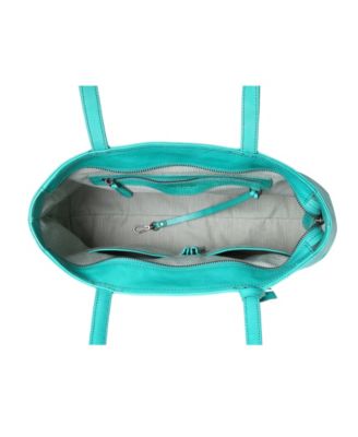 Women's Genuine Leather Dancing Bamboo Tote Bag