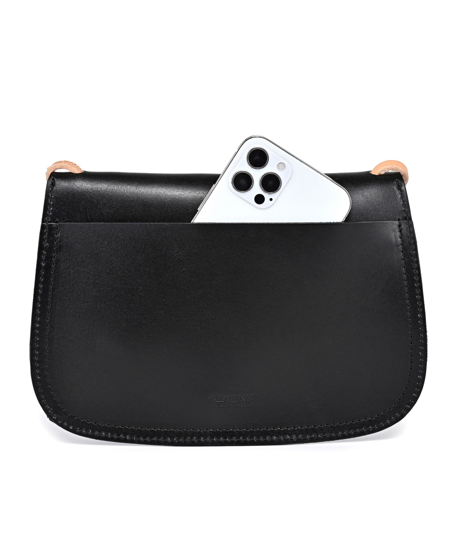 Ada Small Leather Pushlock Crossbody Bag