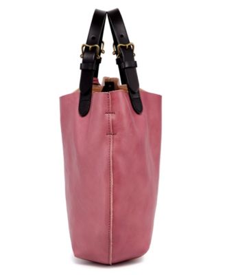 Women's Genuine Leather Dip Dye Tote