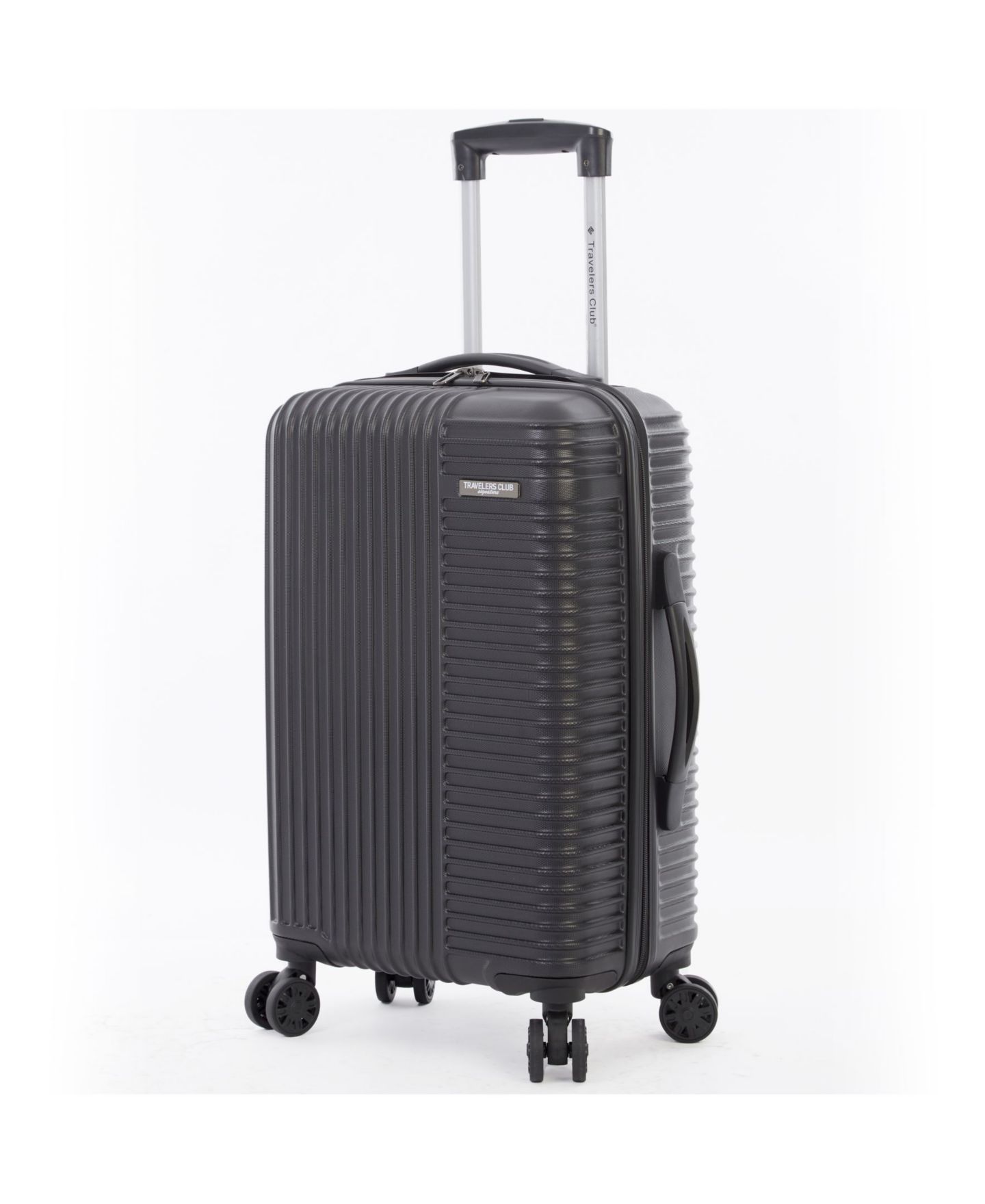 Чемоданы Travelers Club Basette 3-Pc. Hardside Luggage Set, цвет: Чёрный — фото 9