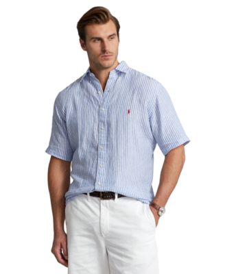 Tall Striped Linen Shirt 