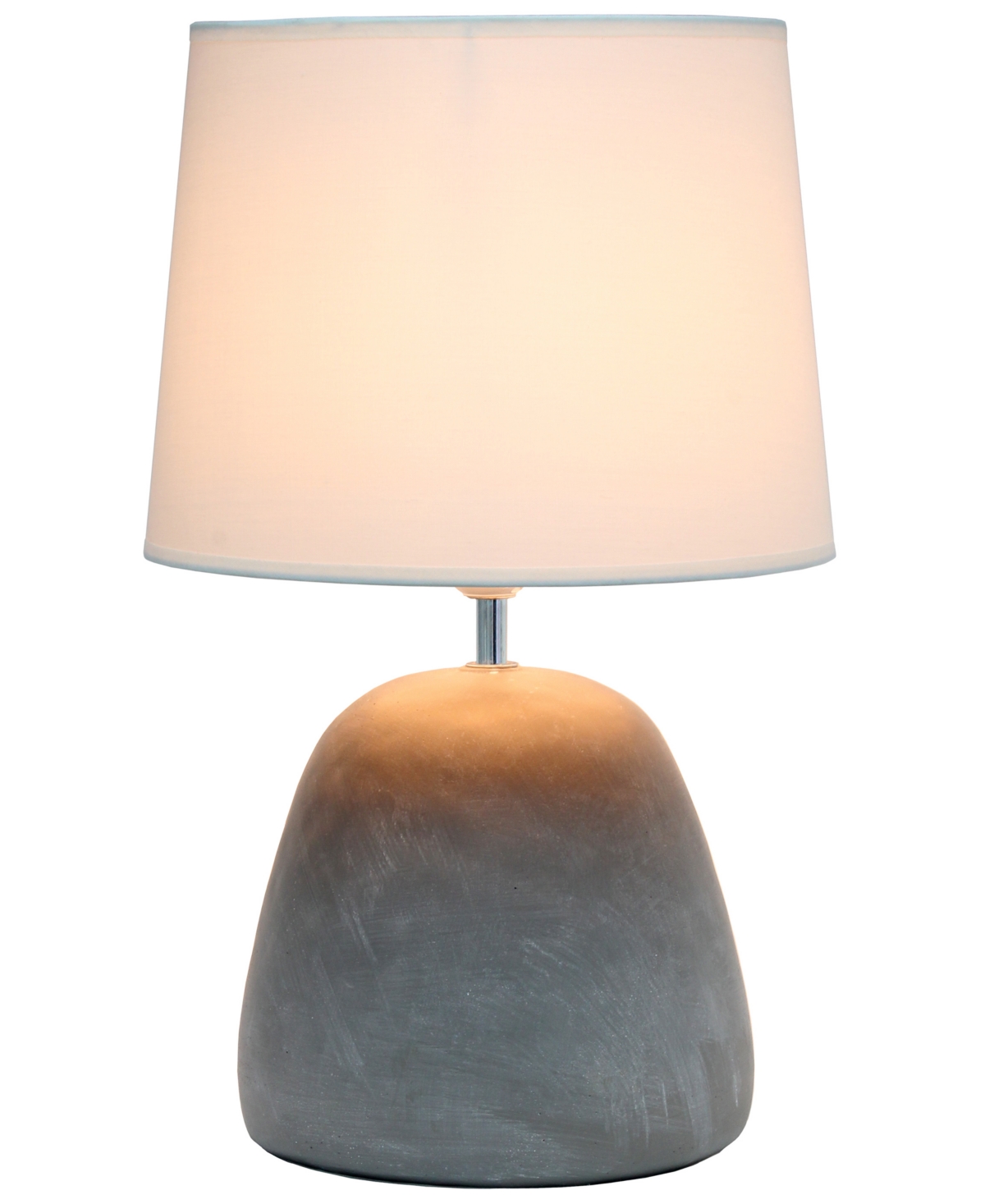 Simple Designs Round Concrete Table Lamp