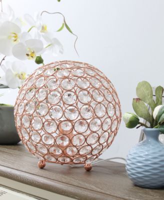Elipse 8" Crystal Ball Sequin Table Lamp
