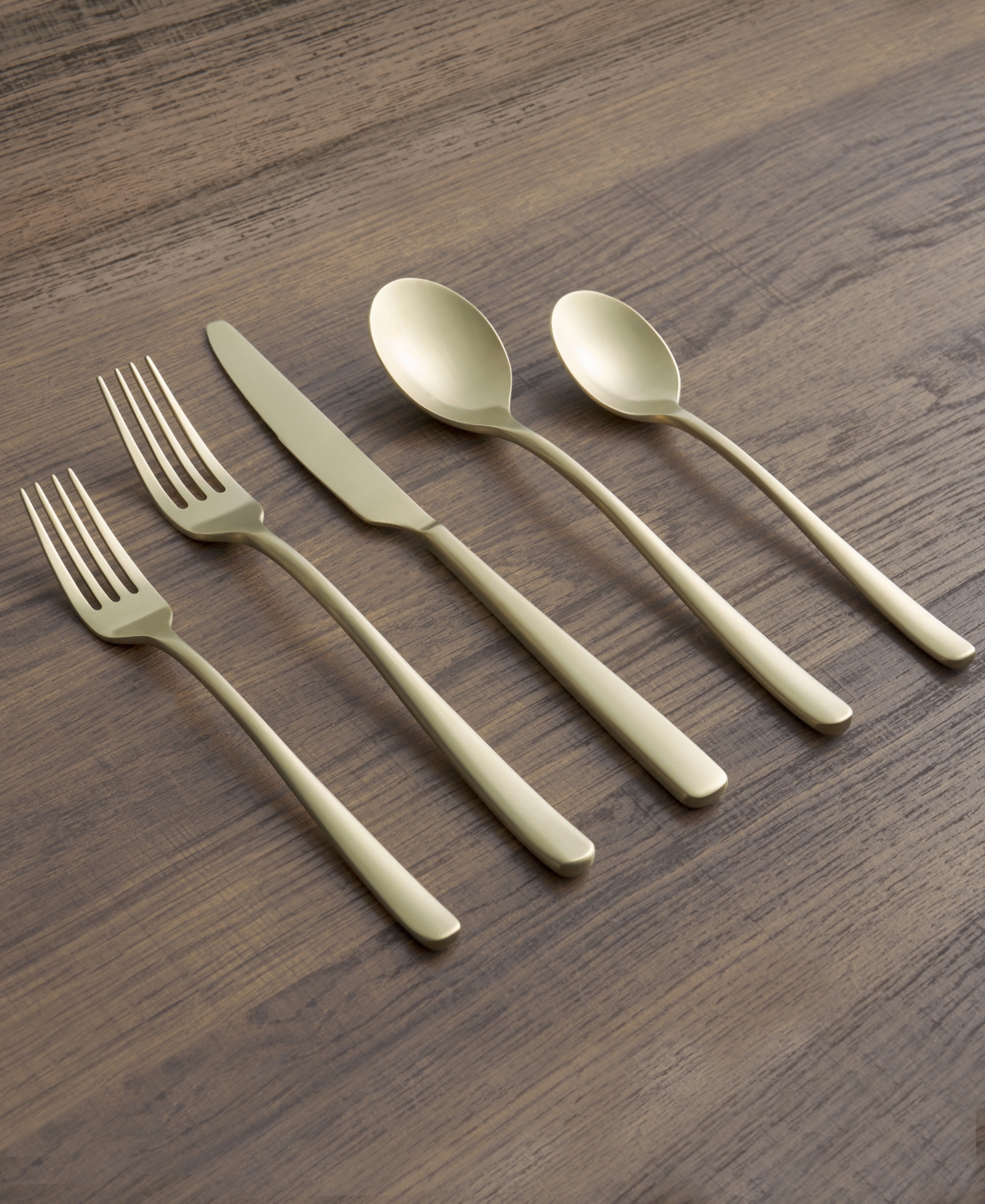 Cambridge Silversmiths Rise Champagne Satin Flatware Set, 20 Piece