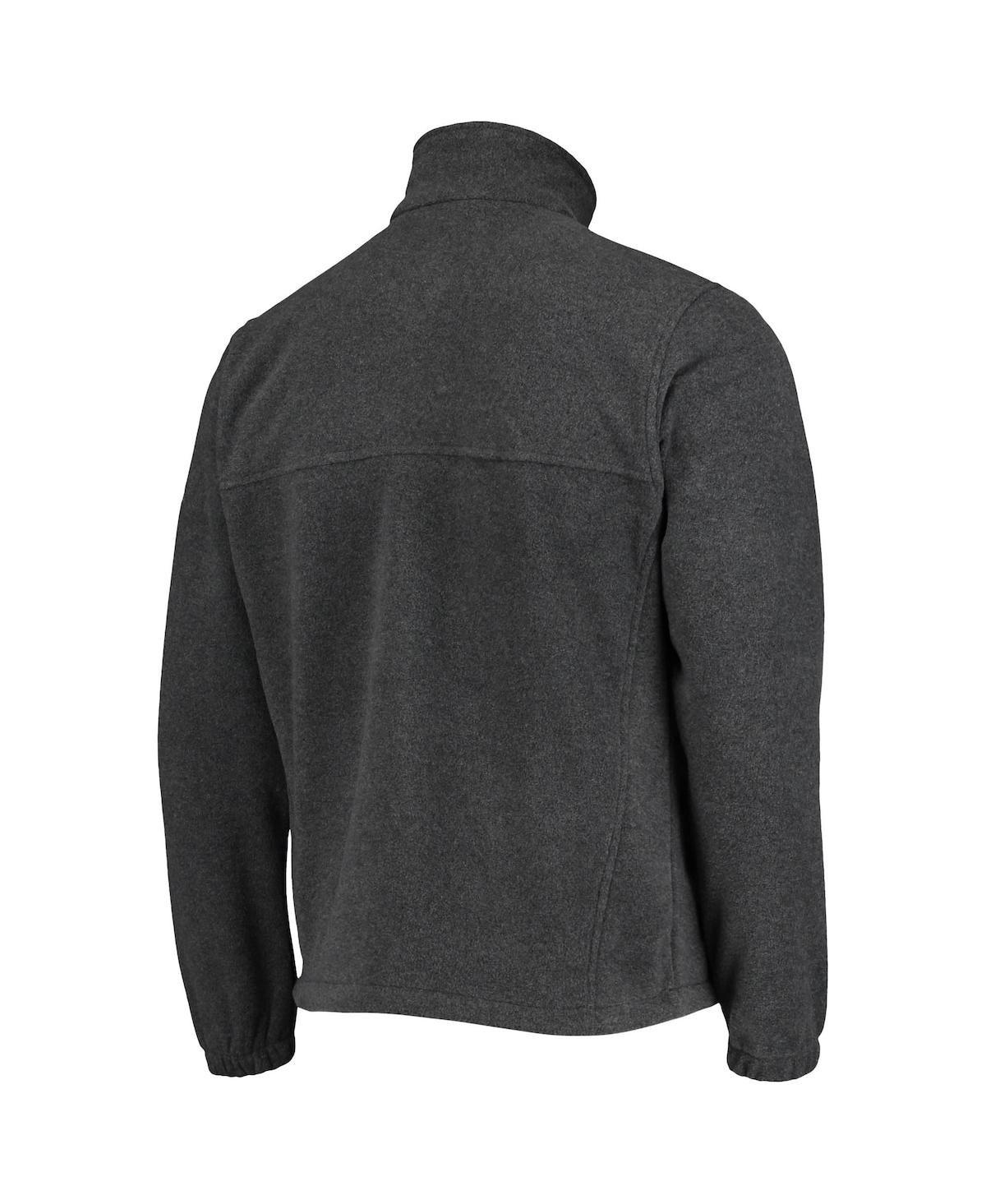 Shop Columbia Men's  Portland Trail Blazers Heathered Charcoal Flanker Full-zip Jacket