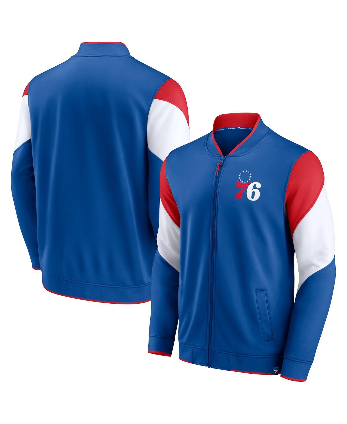 Men's Fanatics Royal Philadelphia 76Ers League Best Performance Full-Zip Jacket - Royal