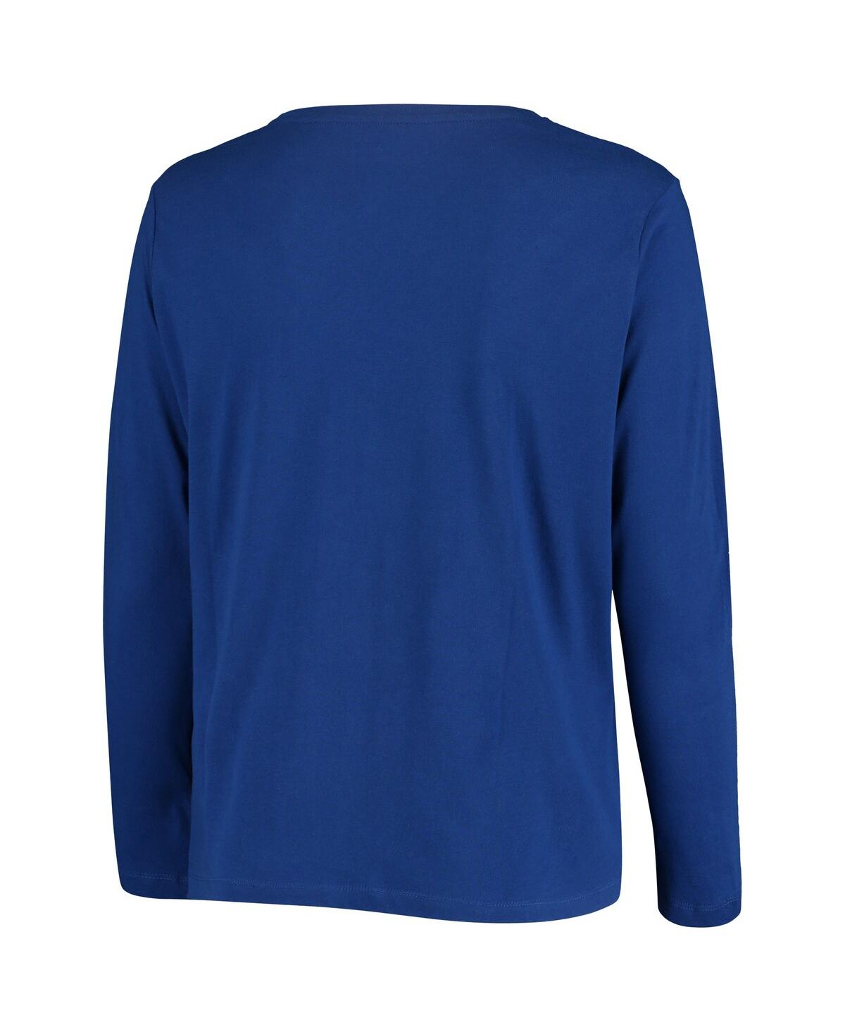 Shop Profile Women's Royal Kentucky Wildcats Plus Size Logo Long Sleeve T-shirt