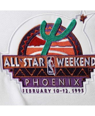 Men's Purple NBA Hardwood Classics 1995 All-Star Game Colorblock Fusion Pullover Hoodie