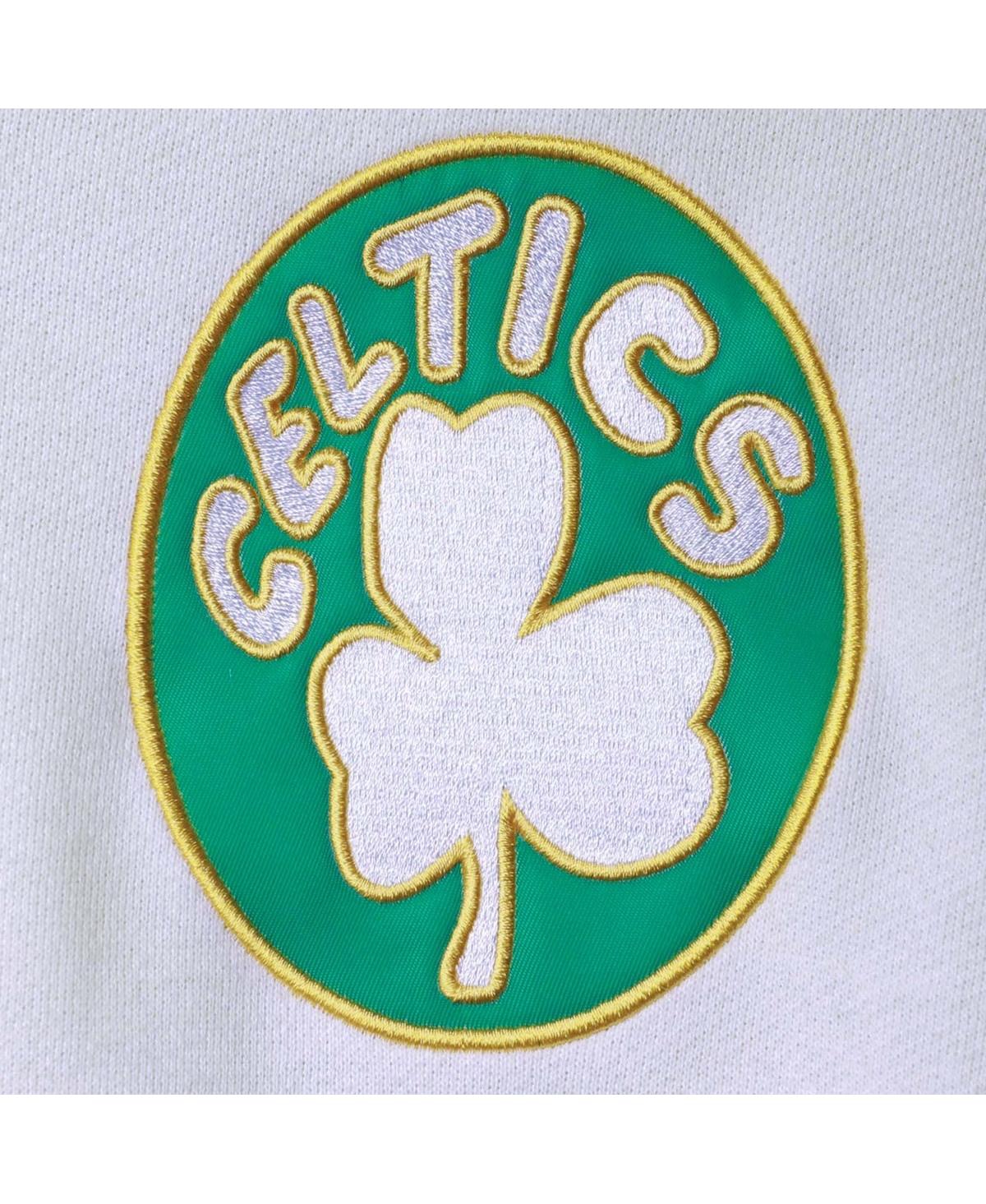 Men's Mitchell & NessBoston Celtics Hardwood Classics 2008 Nba Finals Fusion 2.0 Colorblock Pullover Hoodie - Kelly Green