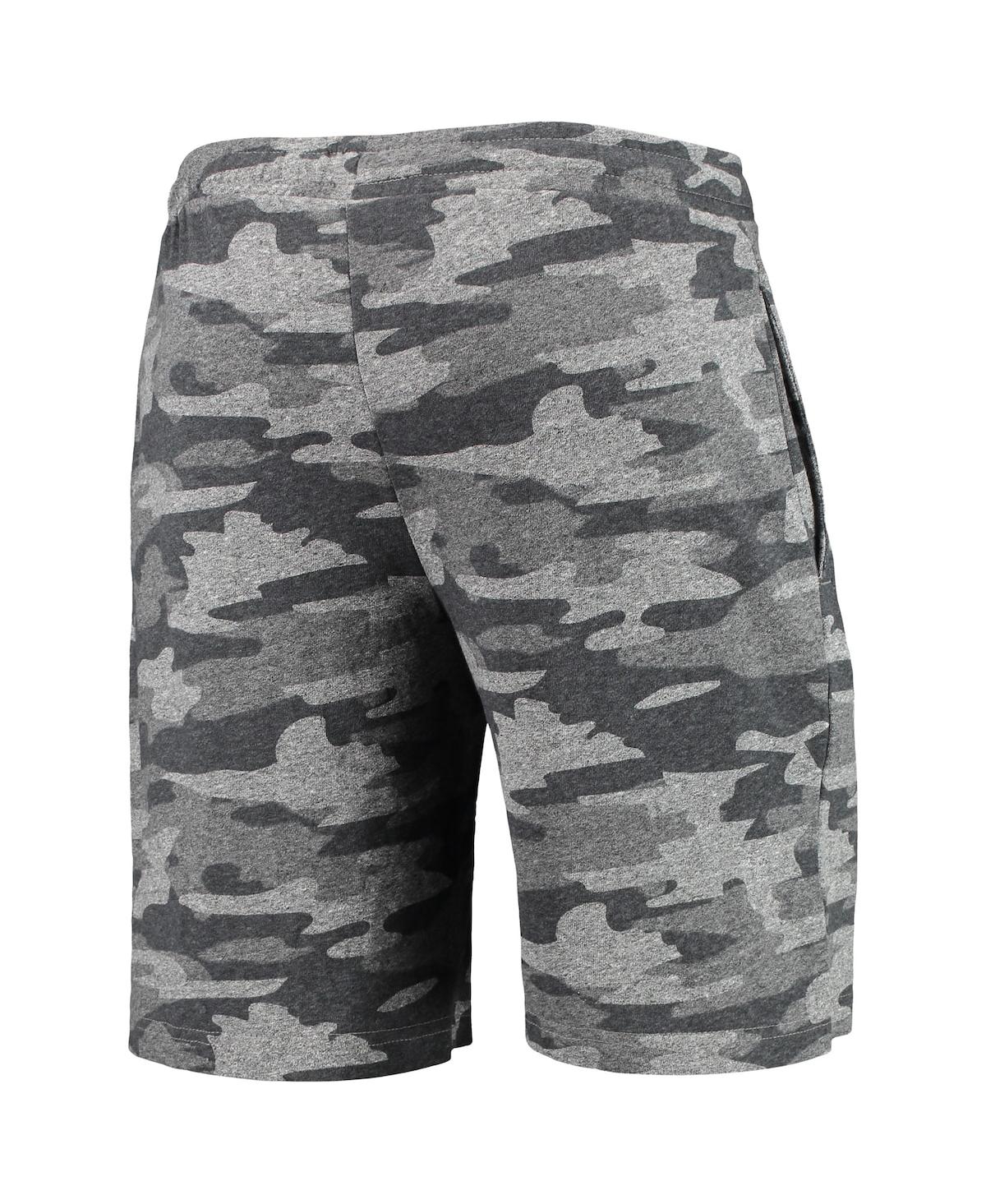 Shop Concepts Sport Men's  Charcoal, Gray Indiana Hoosiers Camo Backup Terry Jam Lounge Shorts In Charcoal,gray