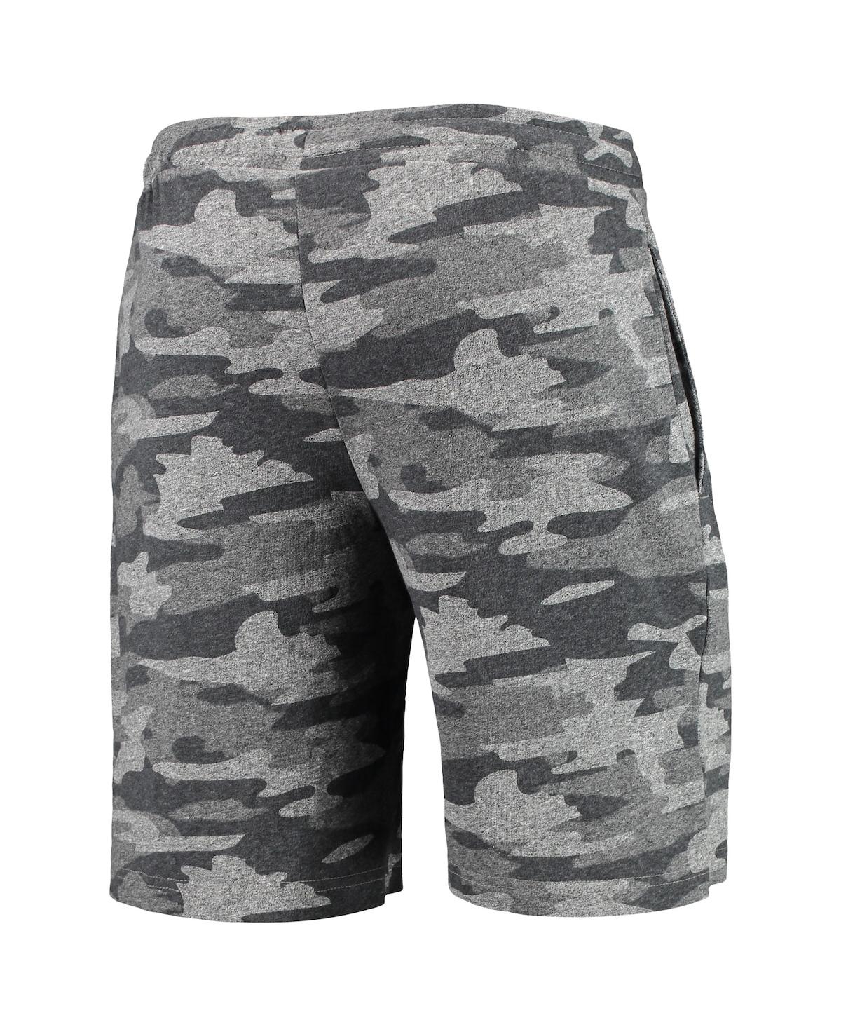 Concepts Sport Men's  Charcoal, Gray Minnesota Golden Gophers Camo Backup Terry Jam Lounge Shorts In Charcoal,gray