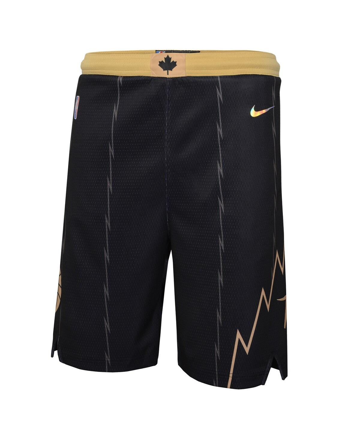 Shop Nike Big Boys  Black Toronto Raptors 2021/22 City Edition Courtside Swingman Shorts