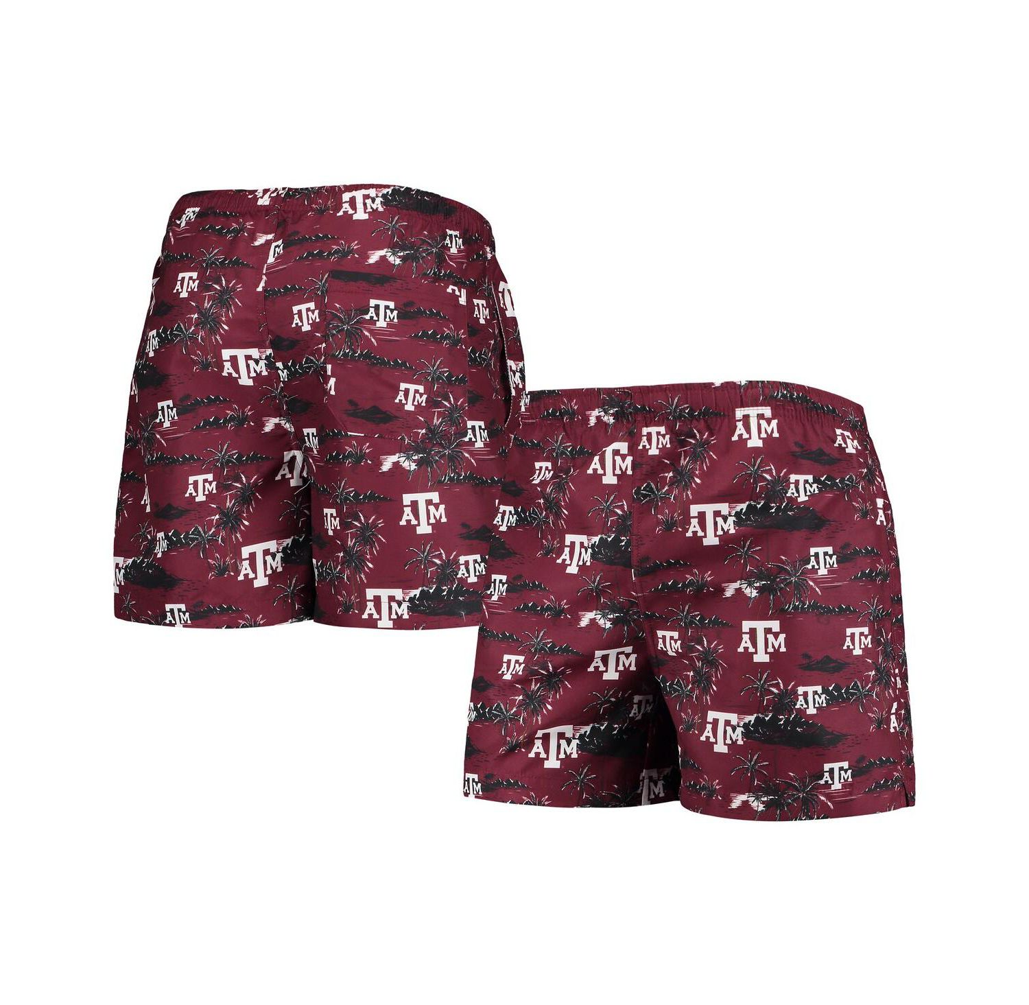 Men's Maroon Texas A&M Aggies Island Palm Swim Trunks