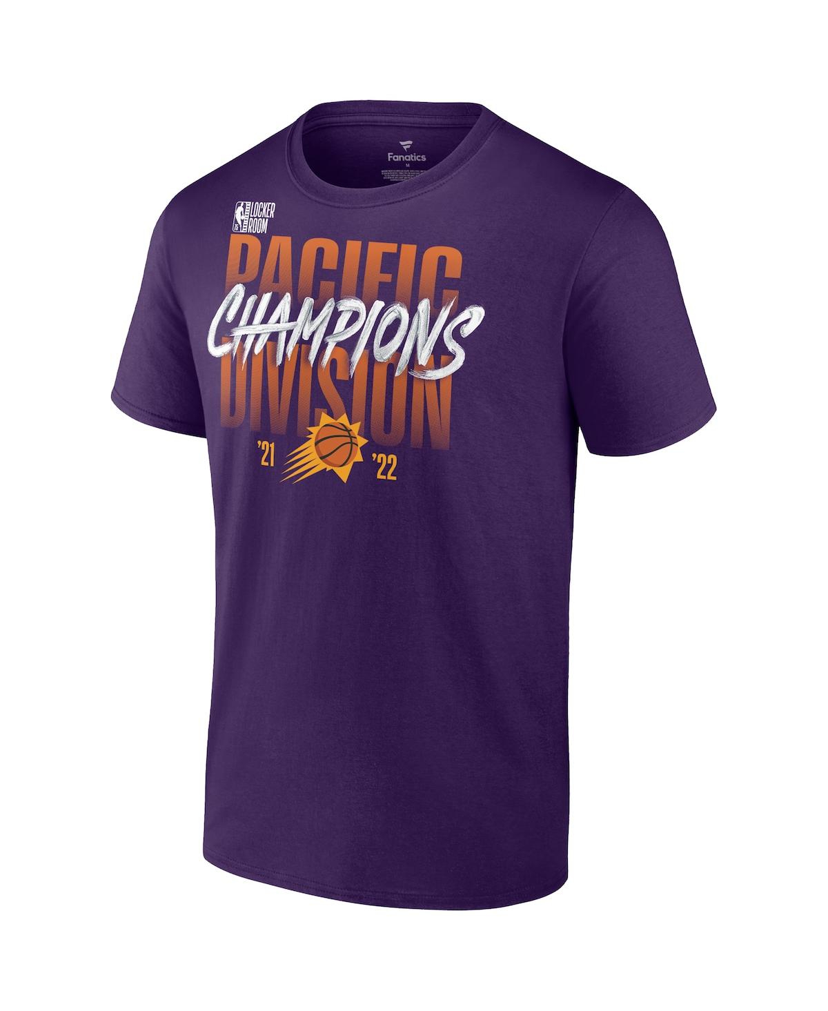Men's FanaticsPhoenix Suns 2022 Pacific Division Champions Locker Room T-shirt - Purple