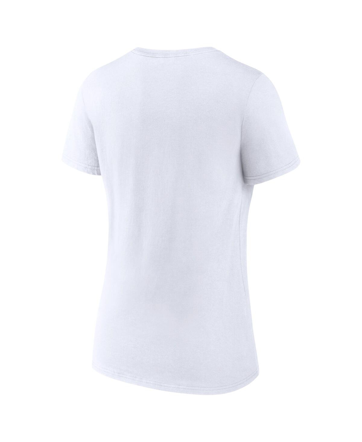 Women's FanaticsVirginia Tech Hokies 2022 Acc Men's Basketball Conference Tournament Champions V-Neck T-shirt - White