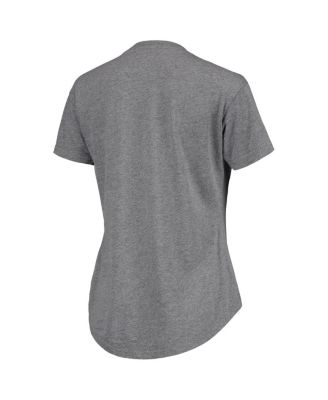 Women's Heathered Gray Charlotte Hornets Tri-Blend Phoebe T-shirt