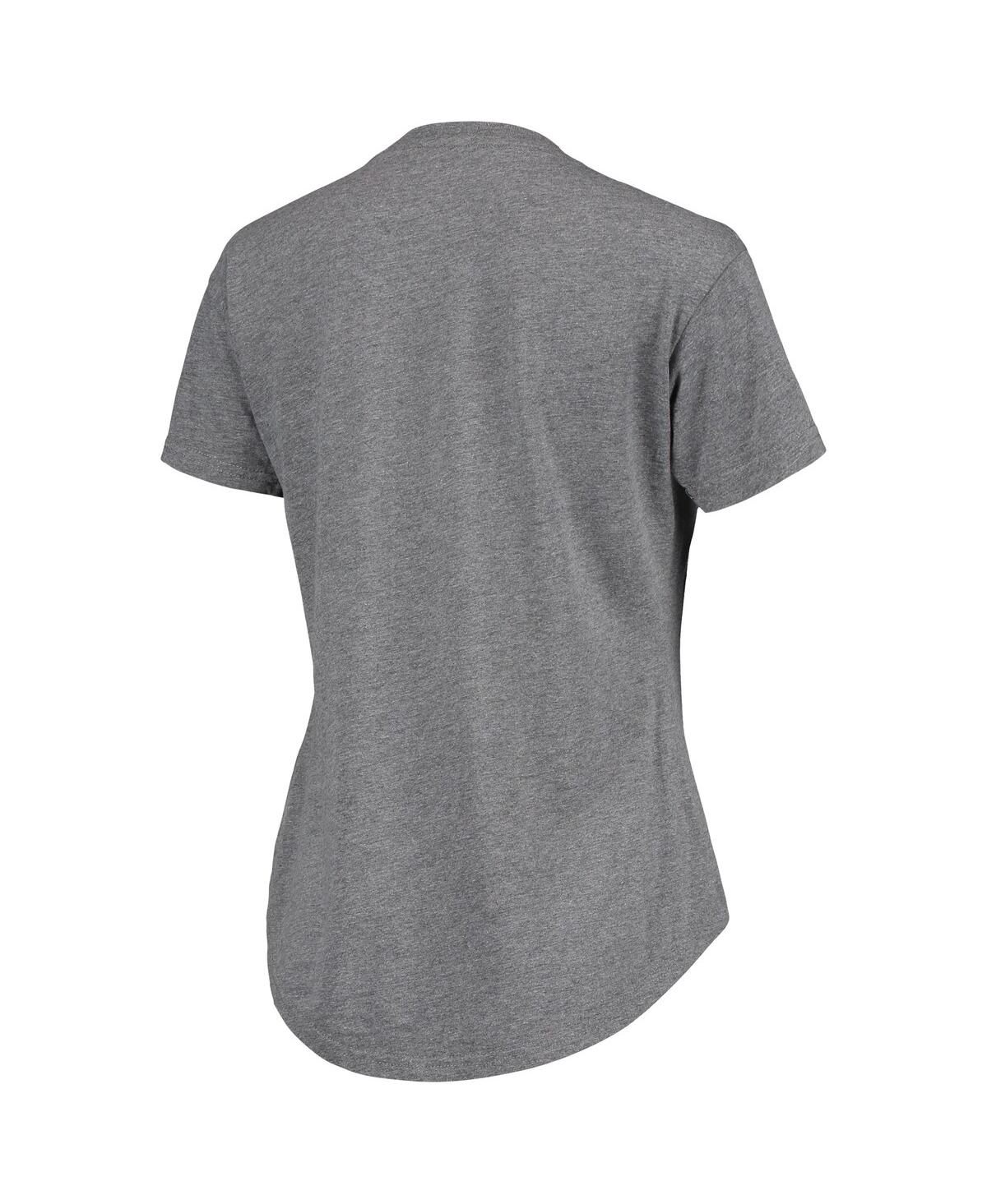 Shop Sportiqe Women's  Heathered Gray Charlotte Hornets Tri-blend Phoebe T-shirt