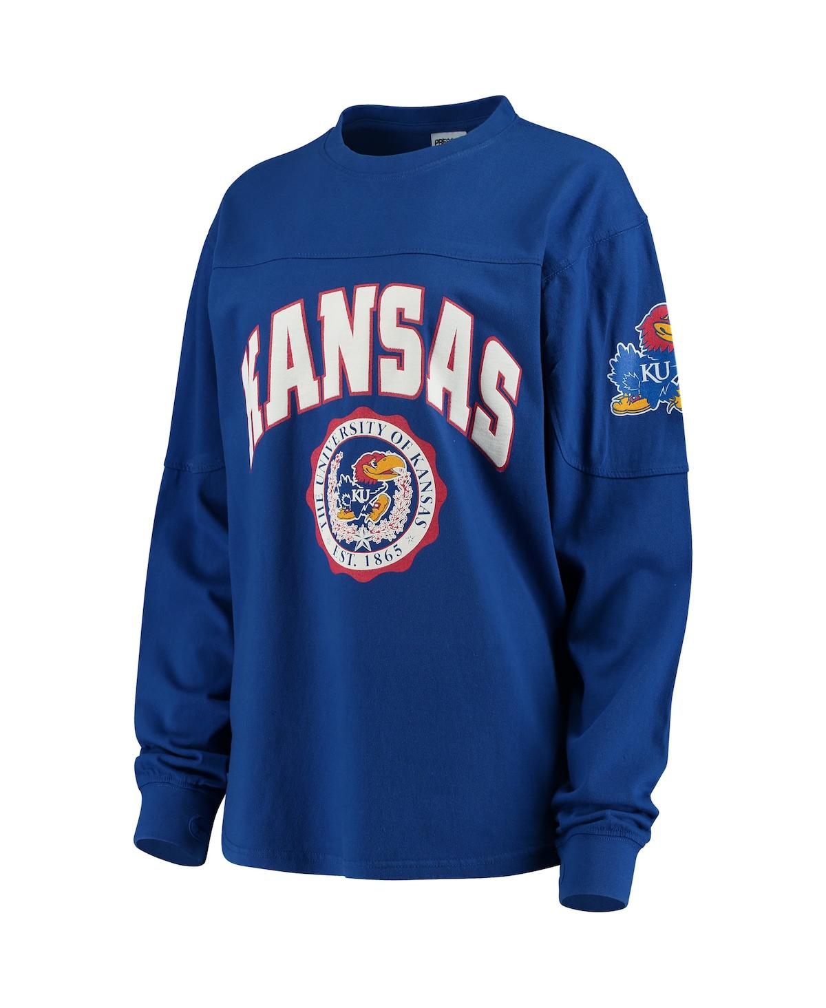 Women'sKansas Jayhawks Edith Long Sleeve T-shirt - Royal