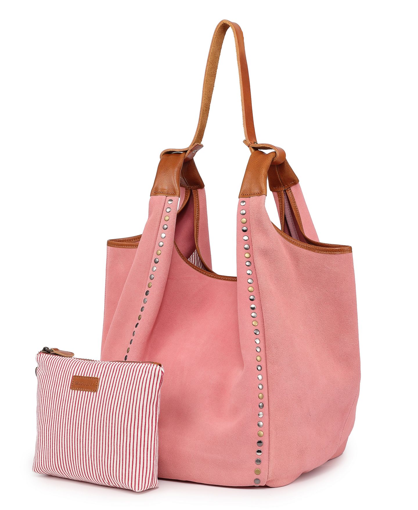 Женская сумка OLD TREND Genuine Leather Rose Valley Hobo, цвет: Коралловый — фото 4