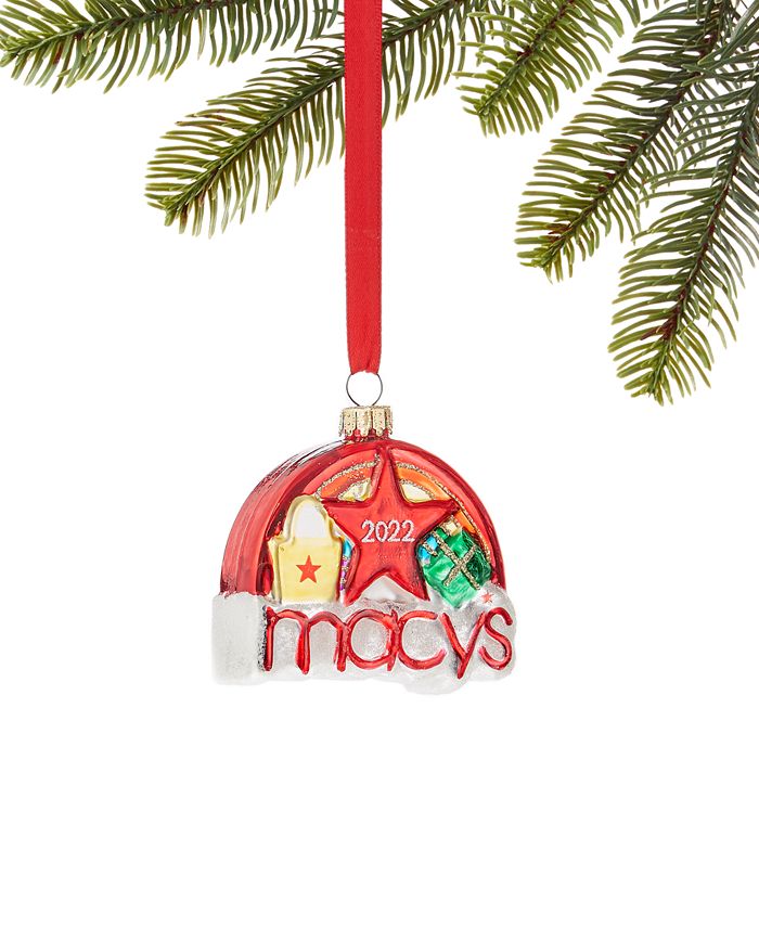 Holiday Lane Macy's Glass Ornament, Created for Macy's Macy's