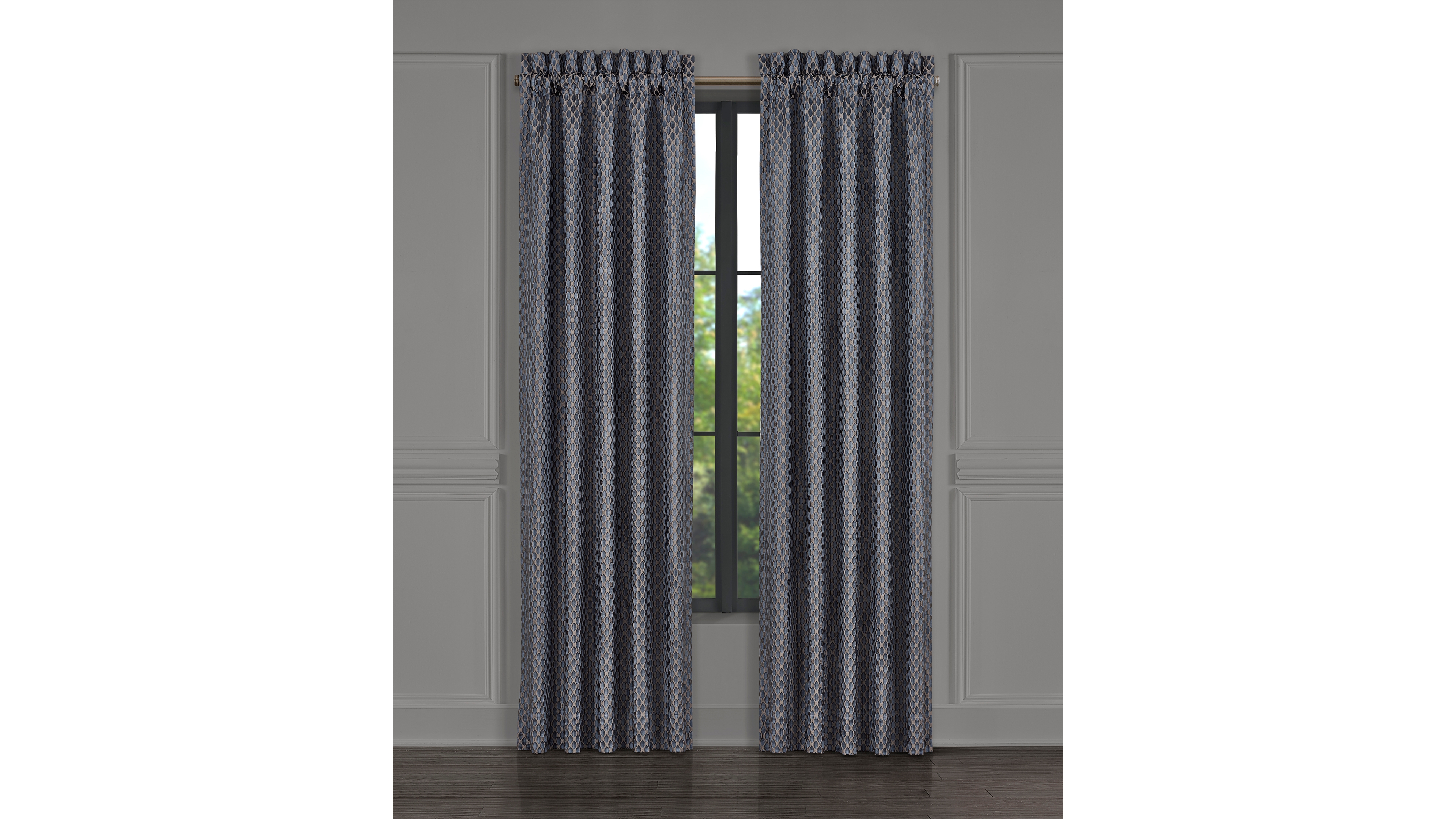 Five Queens Court Leah 4-Pc. Window Panel Set, 50" x 95"