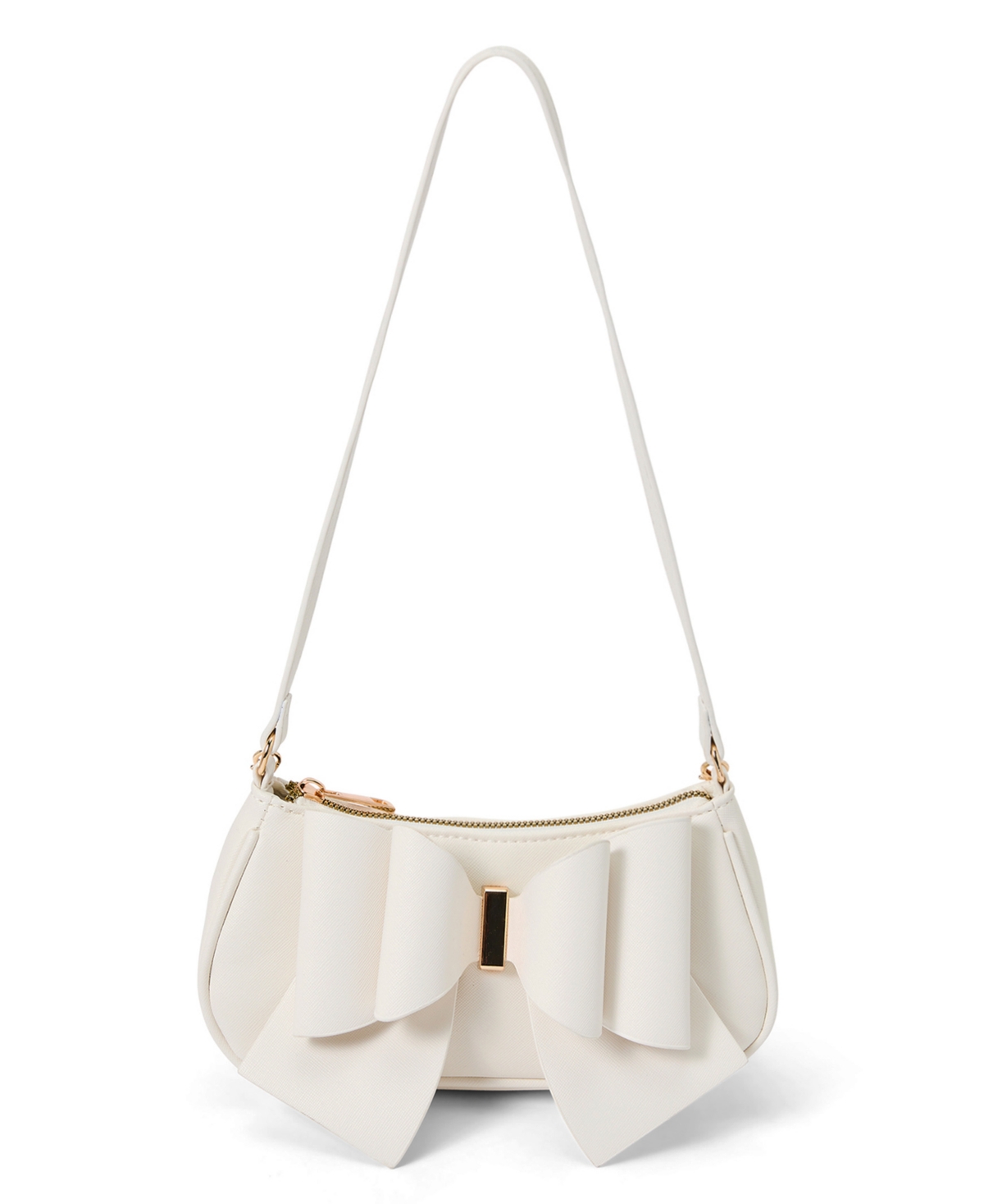 Like Dreams Women's Spring Bow Baguette Shoulder Bag In White