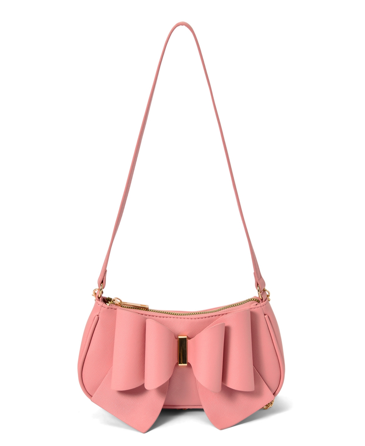 Like Dreams Women's Spring Bow Baguette Shoulder Bag In Rose Pink