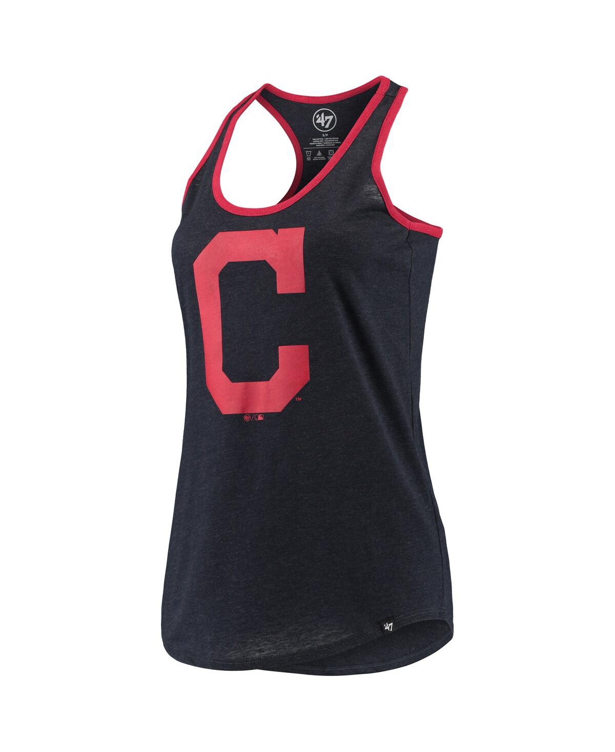 47 BRAND WOMEN'S '47 NAVY CLEVELAND INDIANS IMPRINT CLUB TANK TOP 