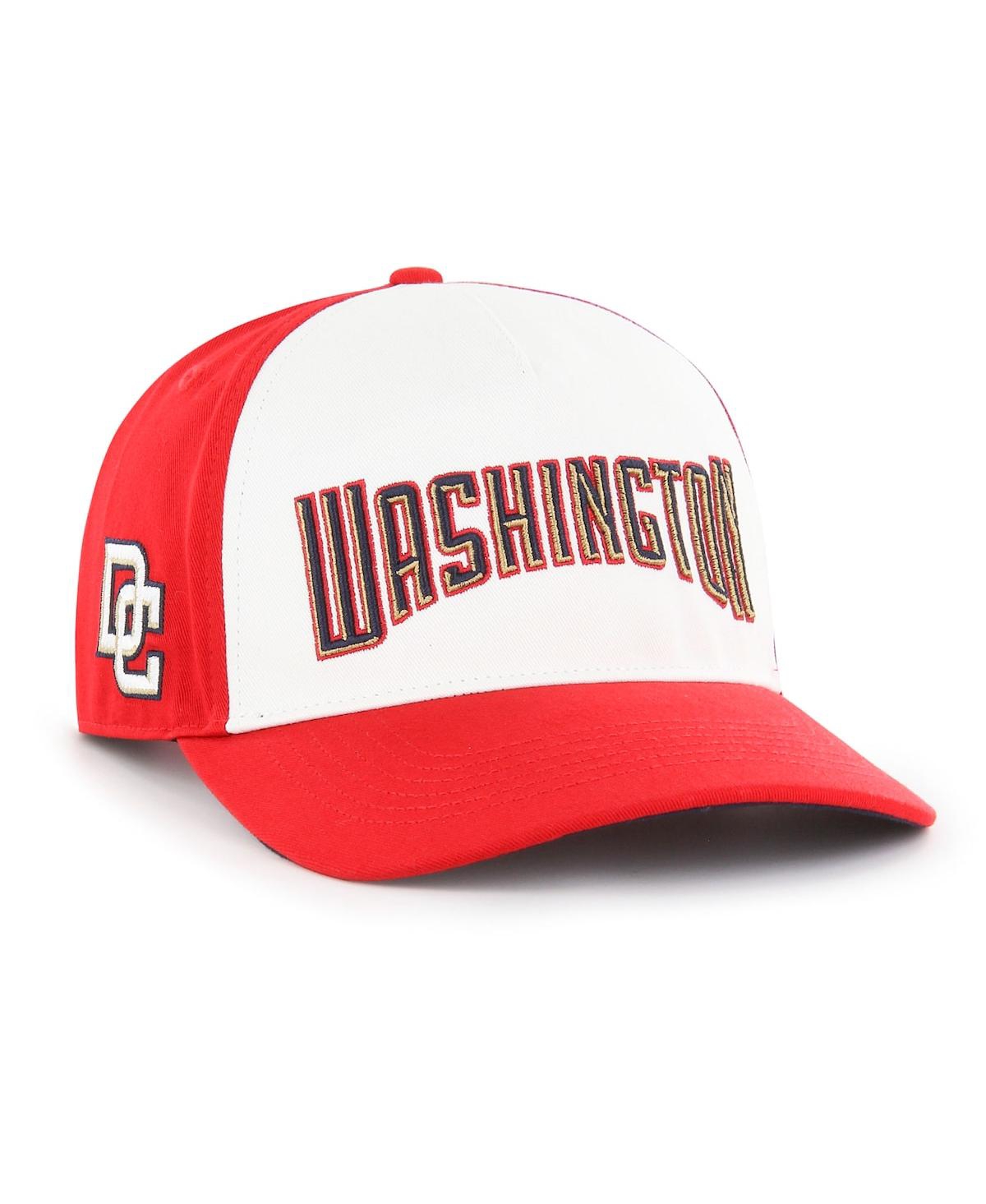 47 Brand Men's ' Red, White Washington Nationals Cooperstown Collection Retro Contra Hitch Snapback H In Red,white