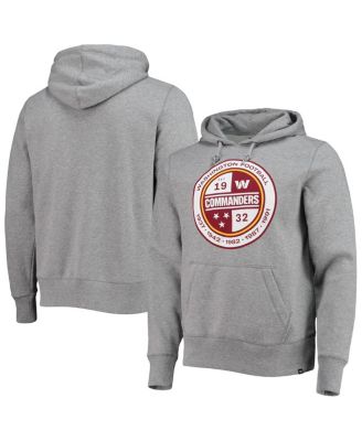 Men's Gray Washington Commanders Imprint Headline Pullover Hoodie