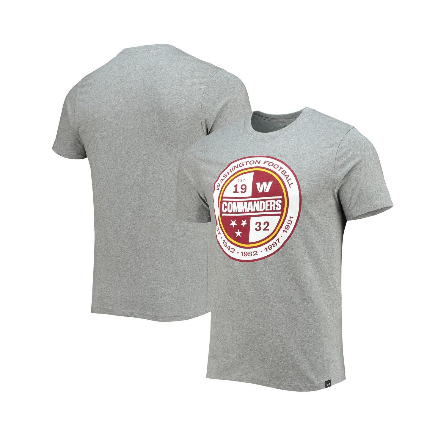 Men's Gray Washington Commanders Imprint Super Rival T-shirt