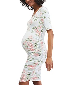Side-Ruched Maternity Dress