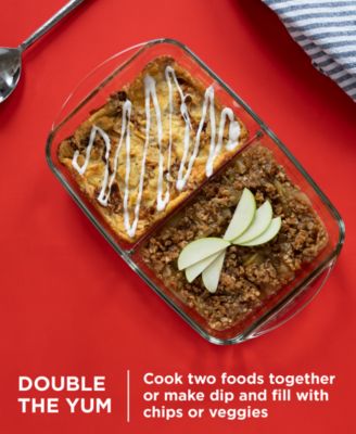 Pyrex 8" x 12" Divided Glass Baking Dish