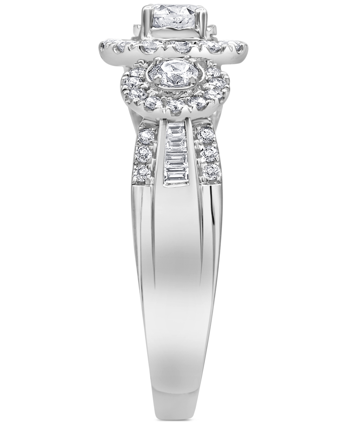 Diamond Triple Halo Engagement Ring (1 ct. t.w.) in 14k- White Gold