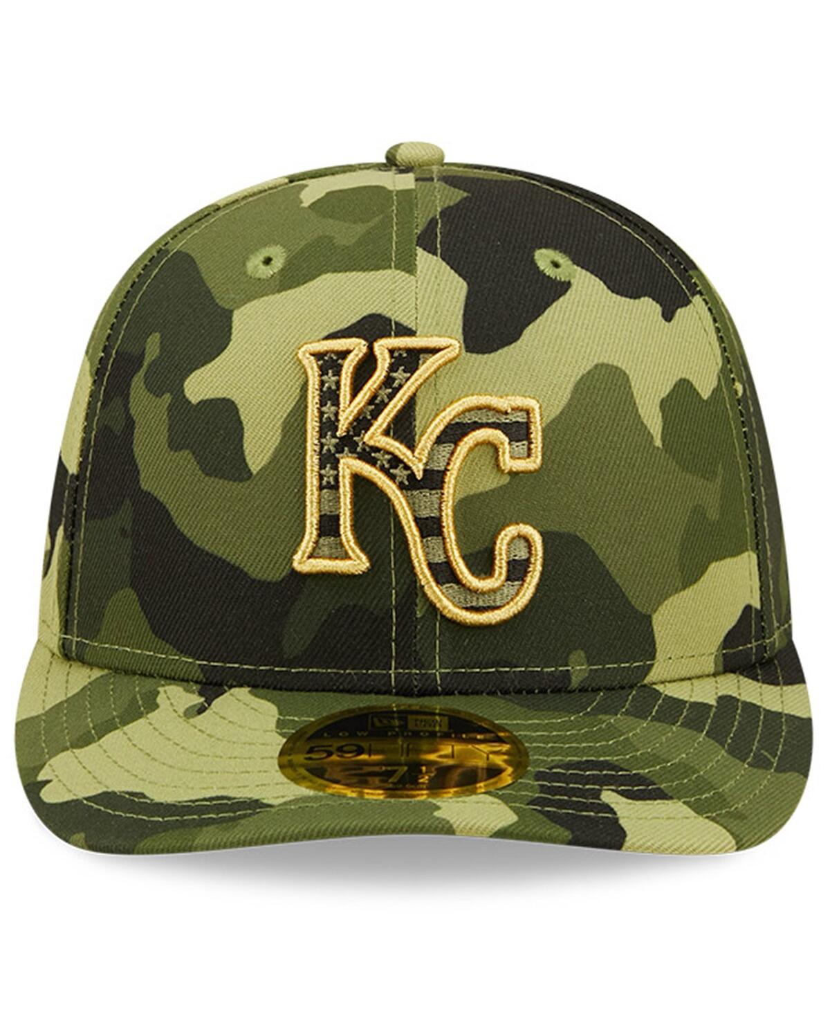 NEW ERA MEN'S NEW ERA CAMO KANSAS CITY ROYALS 2022 ARMED FORCES DAY ON-FIELD LOW PROFILE 59FIFTY FITTED HAT 